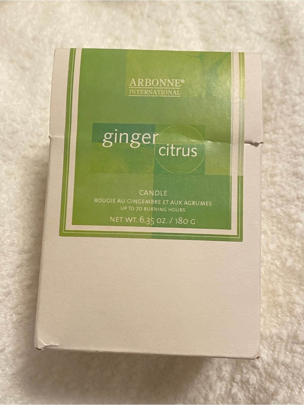 Arbonne Ginger Citrus Candle